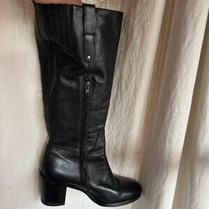 Born Mateo Black Leather Boots- Size 8M